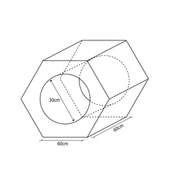 Figura Tuerca 60X60X30Cm