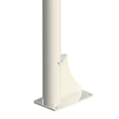 Juego Canastas Minibasket Monotubo New Tubo 114 Mm Fijas Con Base Para Anclaje-Sin Tablero, Aro