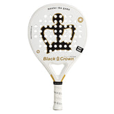 Pala De Pádel Black Crown Piton White