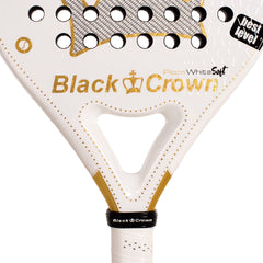 Pala De Pádel Black Crown Piton White Soft
