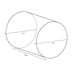Figura Mini Cilindro 25X25Cm Ø