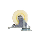 Rueda De Nylon Giratoria Con Freno