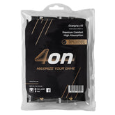 Blister Overgrip Negro 4On Premium Comfort - 12 Piezas