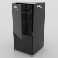 Rack Expositor Con Sistema Almacenaje