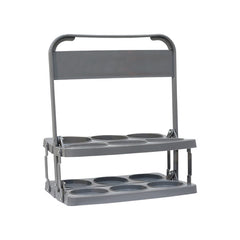 Portabotellas Pvc Basic 6Uds - Gris / Única