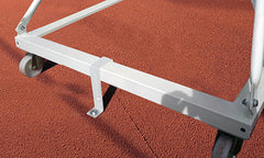 Juego De 2 Canastas Baloncesto Deluxe Monotubo Tubo 100 Trasladable 2 Ruedas Con Carro -Sin Tablero, Aro