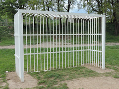 Jgo Porterías F.Sala/Balonmano Antivandalicas Metálicas 80X80Mm