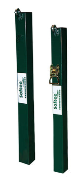 Juego De 2 Postes De Pádel Fijos Cuadrados 80X80Mm