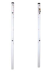 Juego De 2 Postes Multialturas Aluminio Tubo De 90Mm Fijos