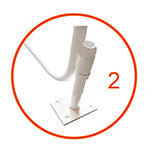 Jgo Porterías F.Sala/Balonmano Aluminio 80X80Mm Abatibles