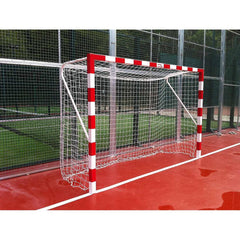 Juego Porterías Aluminio Balonmano-Fútbol Sala Fijas 80X80
