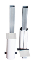 Juego De 2 Postes Multialturas Aluminio Tubo De 90Mm Fijos