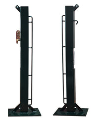 Juego De 2 Postes De Padel Fijos Cuadrado 80X80Mm Con Base Para Atornillar -