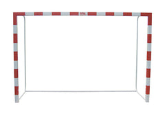 Juego De 2 Porterías F.Sala/Balonmano Metálicas Trasladables 80X80Mm Con Base De Tubo Redondo