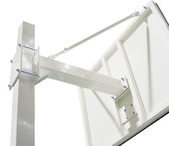 Juego De 2 Canastas Minibasket Deluxe Monotubo Tubo 100 Fijas Con Base Para Anclaje -Sin Tablero Ni Aro-