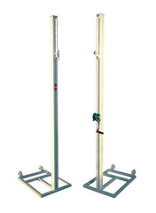 Juego Postes Voleibol Trasladables De Aluminio Sección Cuadrada 80X80Mm