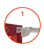 Juego Porterías F.Sala/Balonmano Metálicas 80X80Mm Abatibles