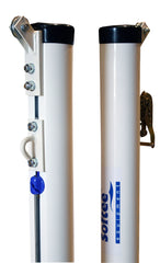 Juego Postes Tenis Trasladables Aluminio Ø 90Mm