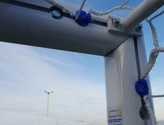 Juego Porterías Aluminio Fútbol 11 120X100 Mm Trasladables