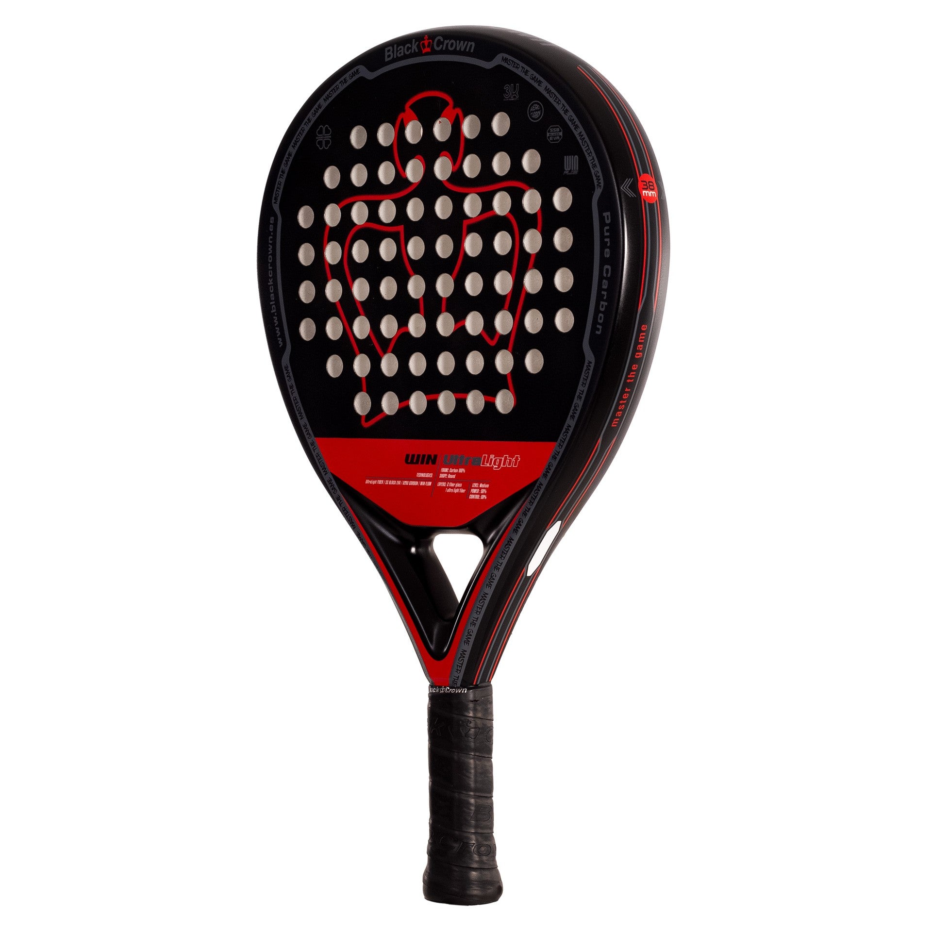 Pala De Pádel Black Crown Win Ultralight