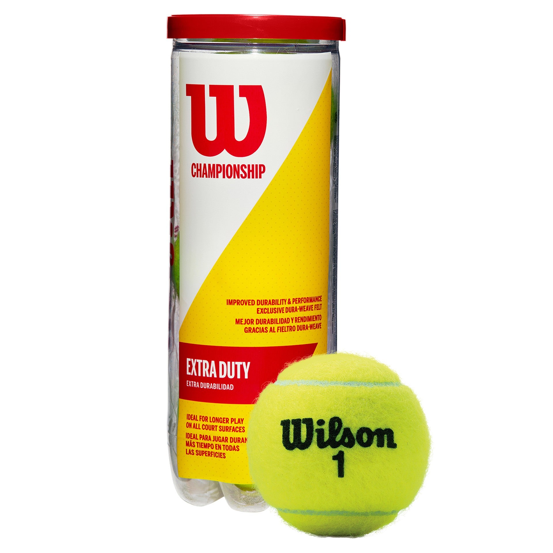 Bote 3 Pelotas Tenis Wilson "Championship Xd"