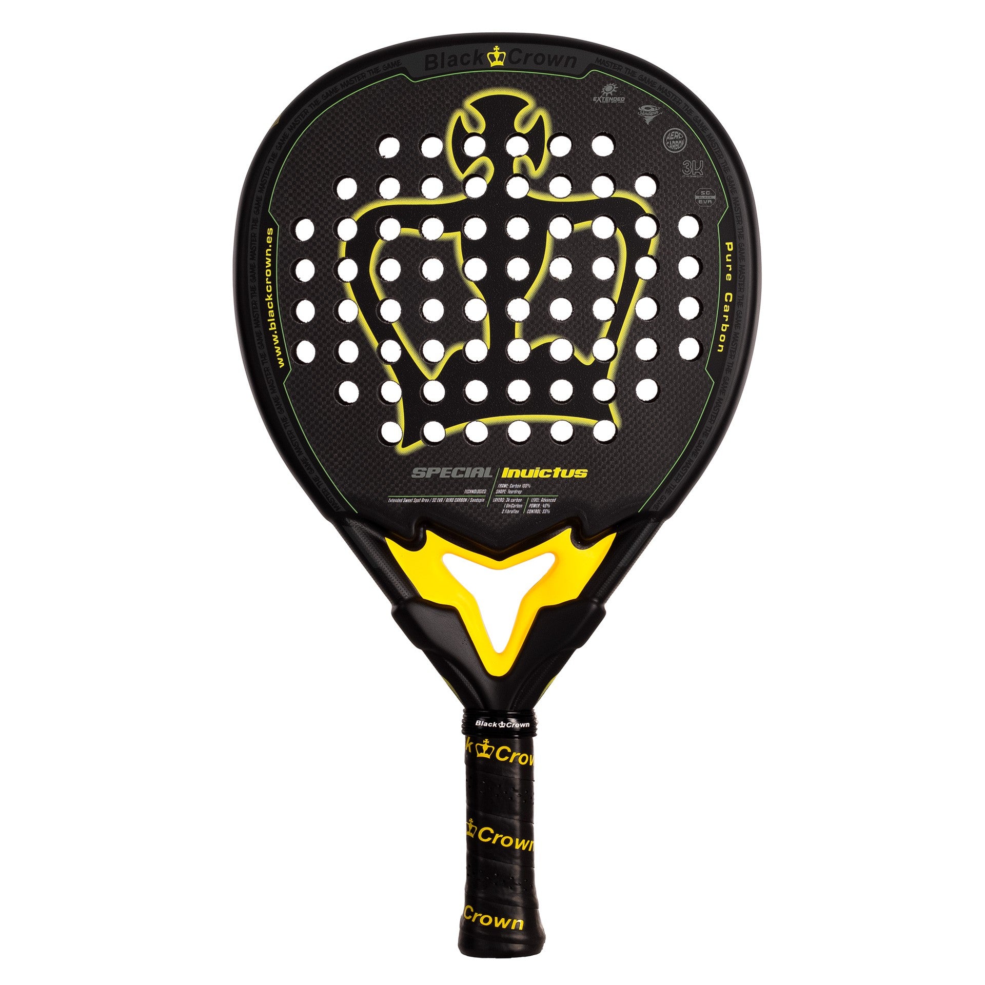 Pala De Pádel Black Crown Special Invictus
