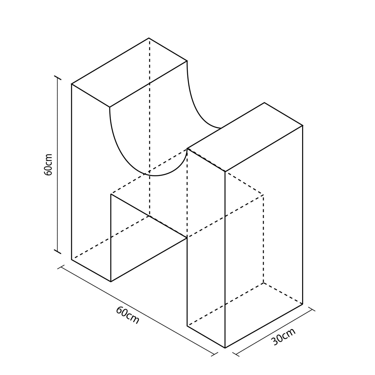 Figura Asiento 60X60X30Cm