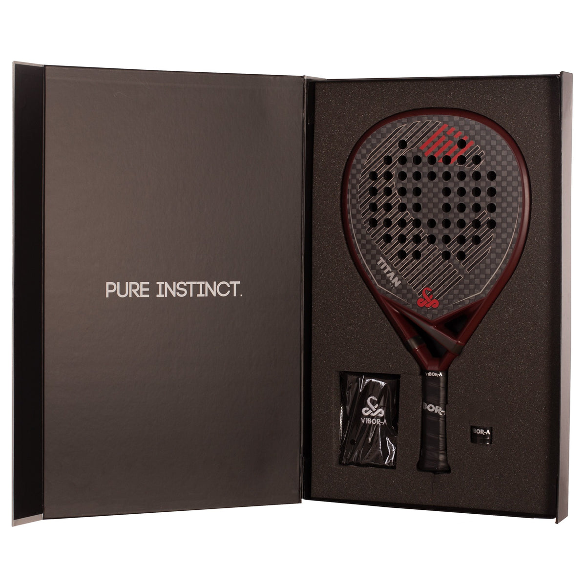 Pack Pala De Pádel Vibor-A Titan 12K Red