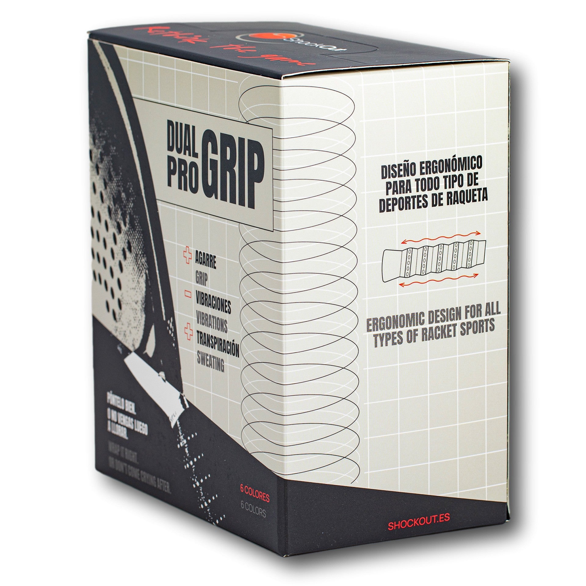 Caja Expositor Con 24 Dual Pro Grip Shockout