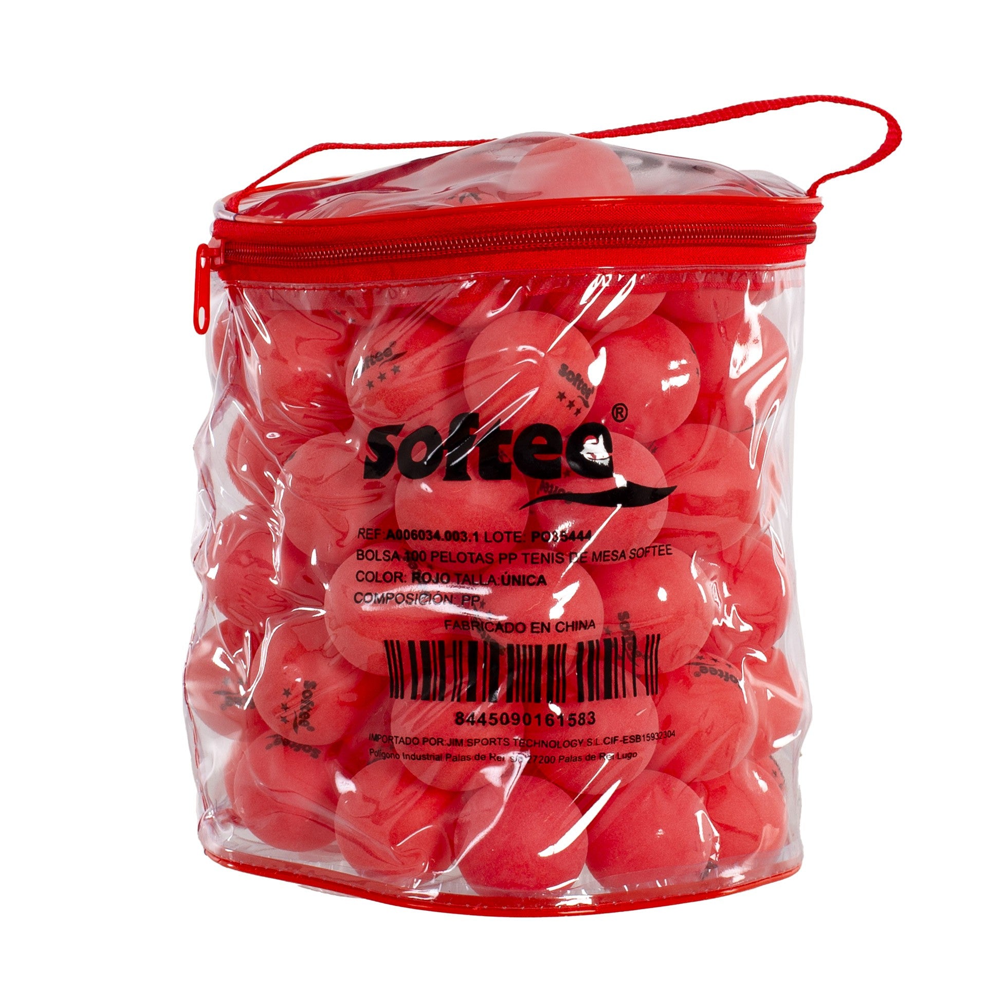 Bolsa 100 Pelotas Pp Tenis De Mesa Softee