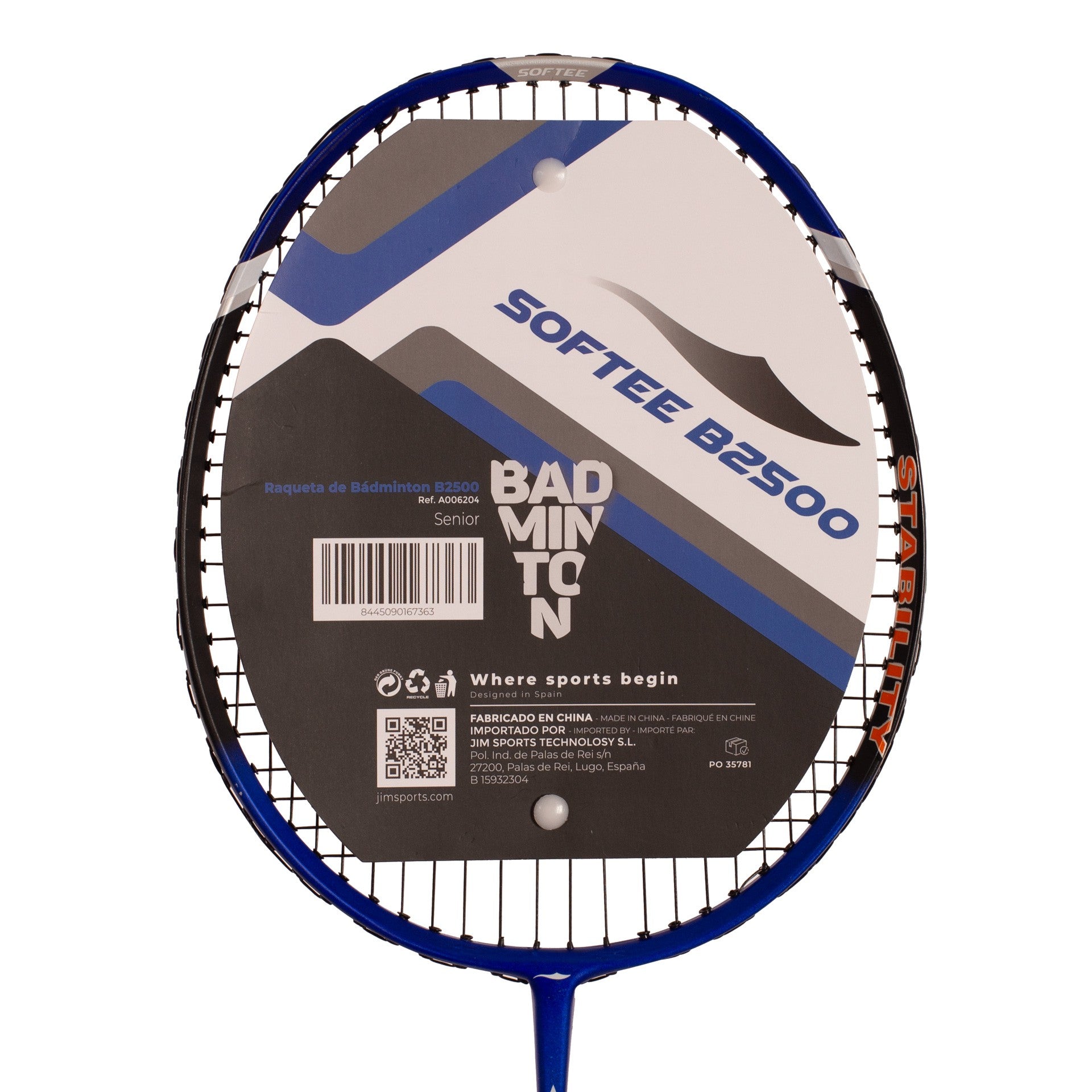 Raqueta Bádminton Softee B2500