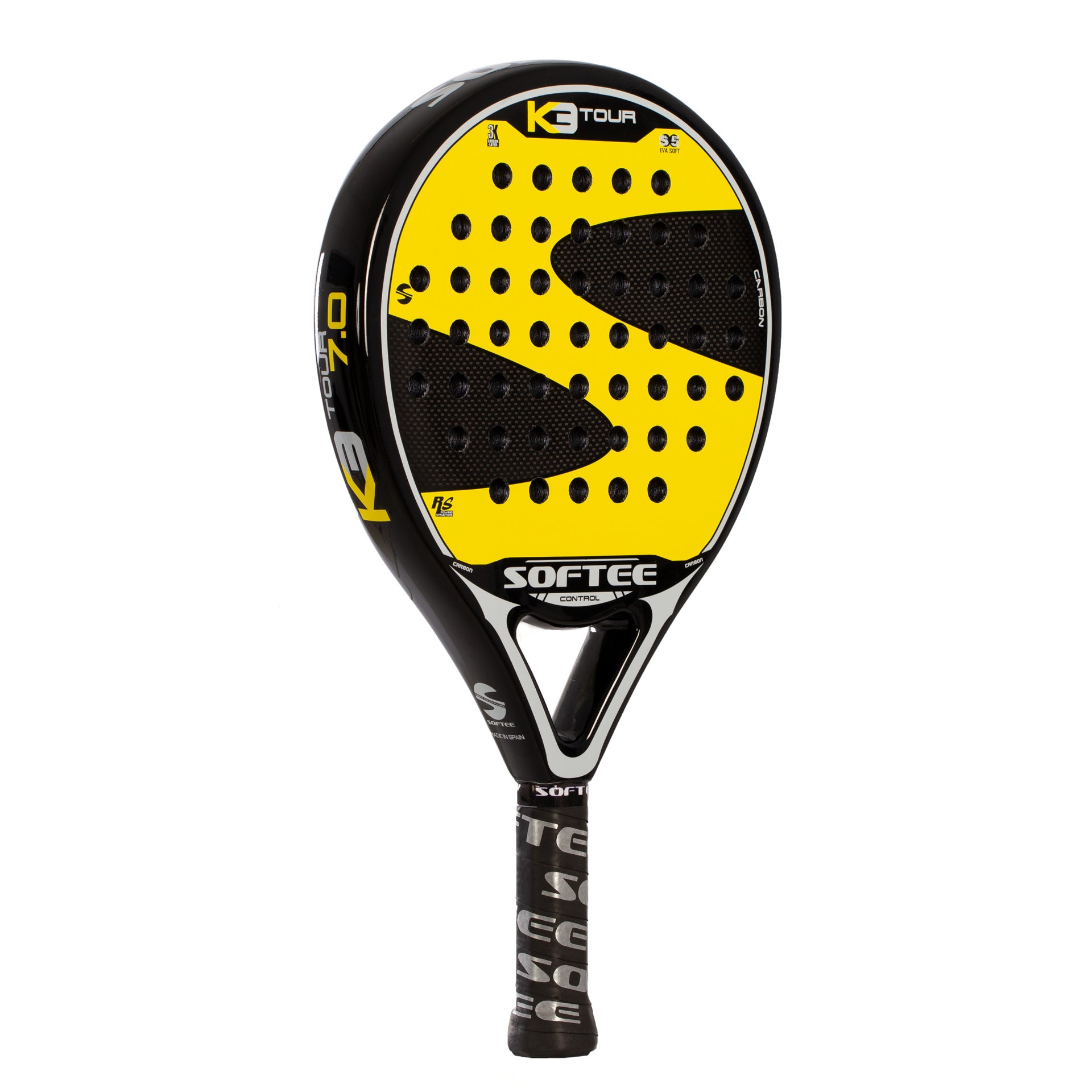 Pala Padel Softee K3 Tour 7.0 Yellow Made In Spain