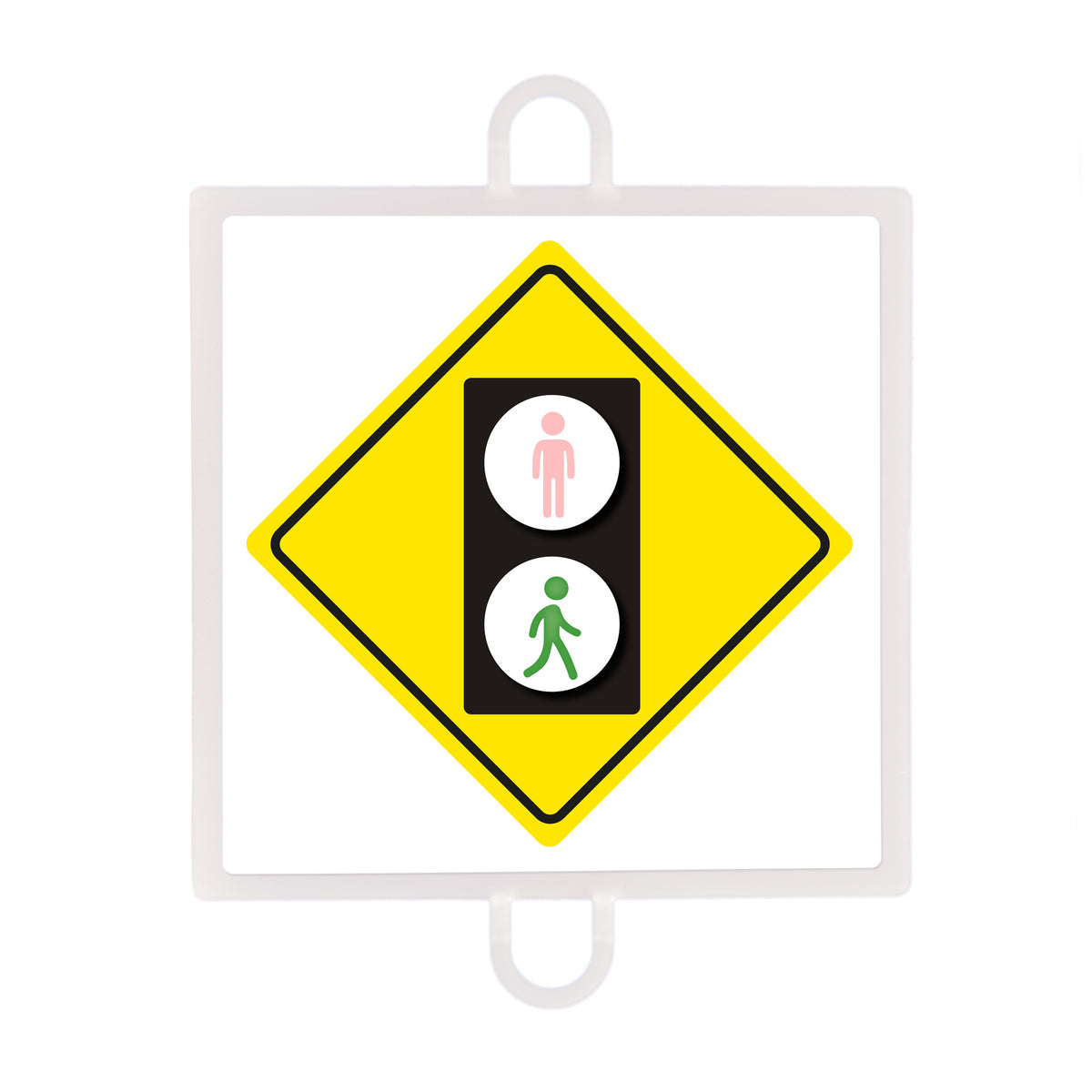 Panel De Señalización Tráfico De Advertencia Nº 4 (Peatones Verde)
