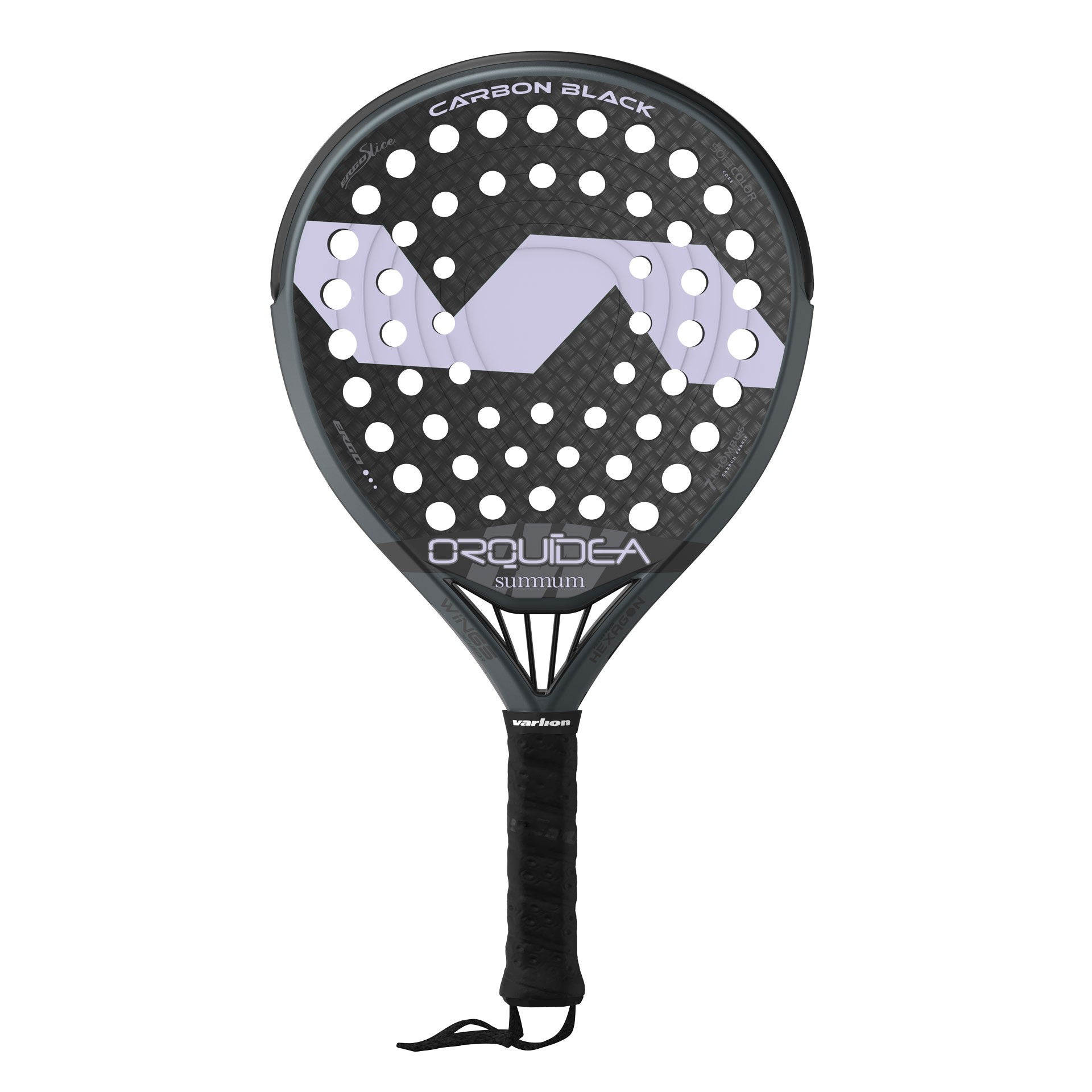 Pala De Pádel Varlion Lw Carbon Black Orquidea