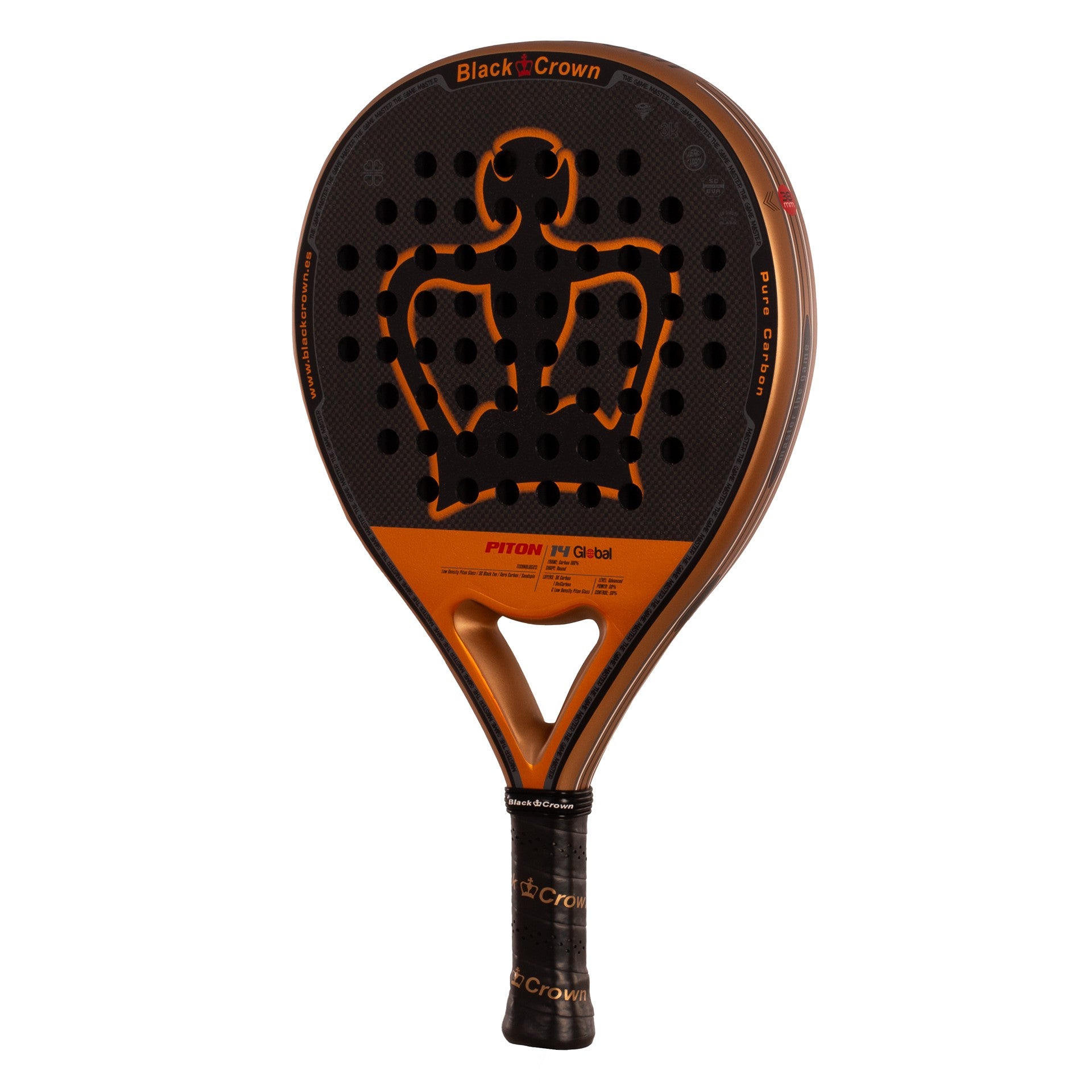Pala De Pádel Black Crown Piton 14 Global