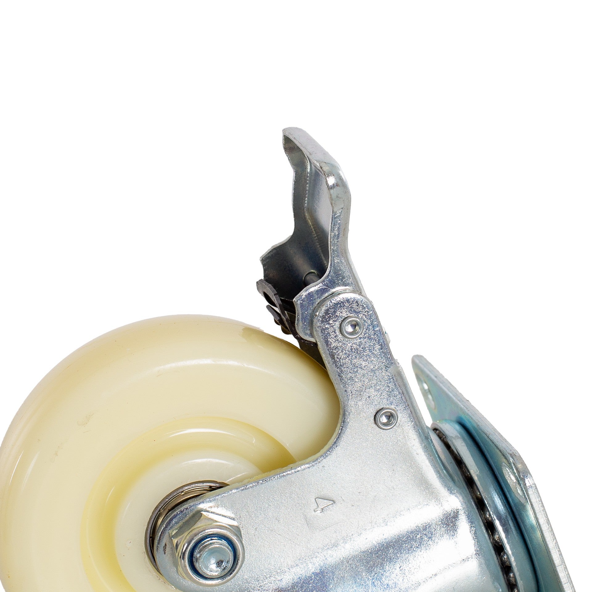Rueda De Nylon Giratoria Con Freno