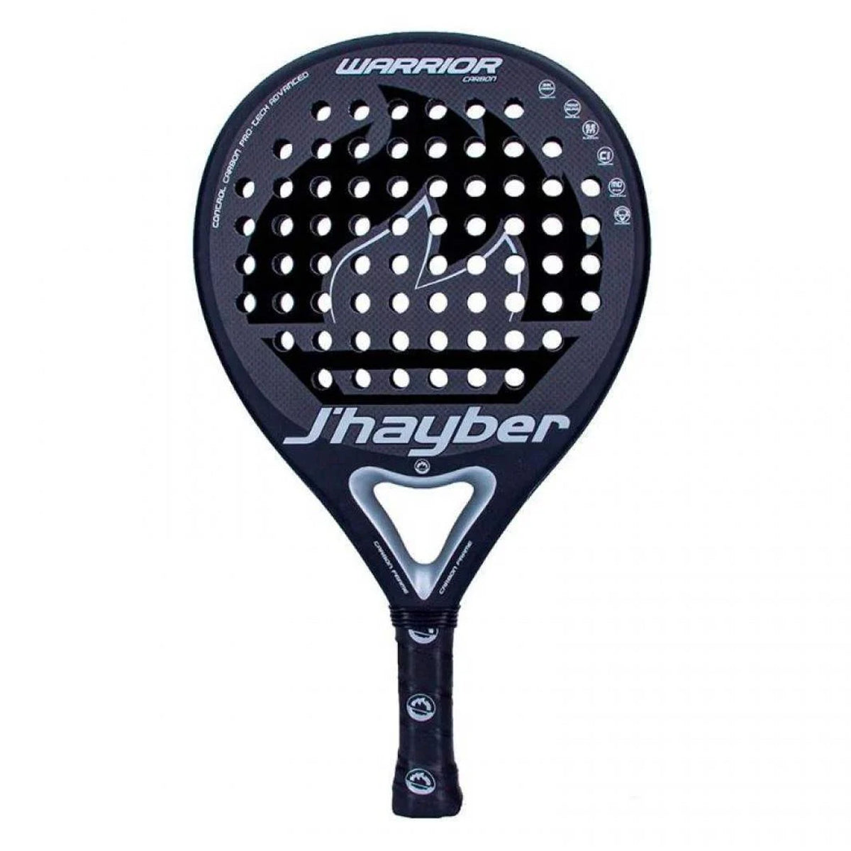 Pala De Pádel Jhayber Warrior Carbon Negro
