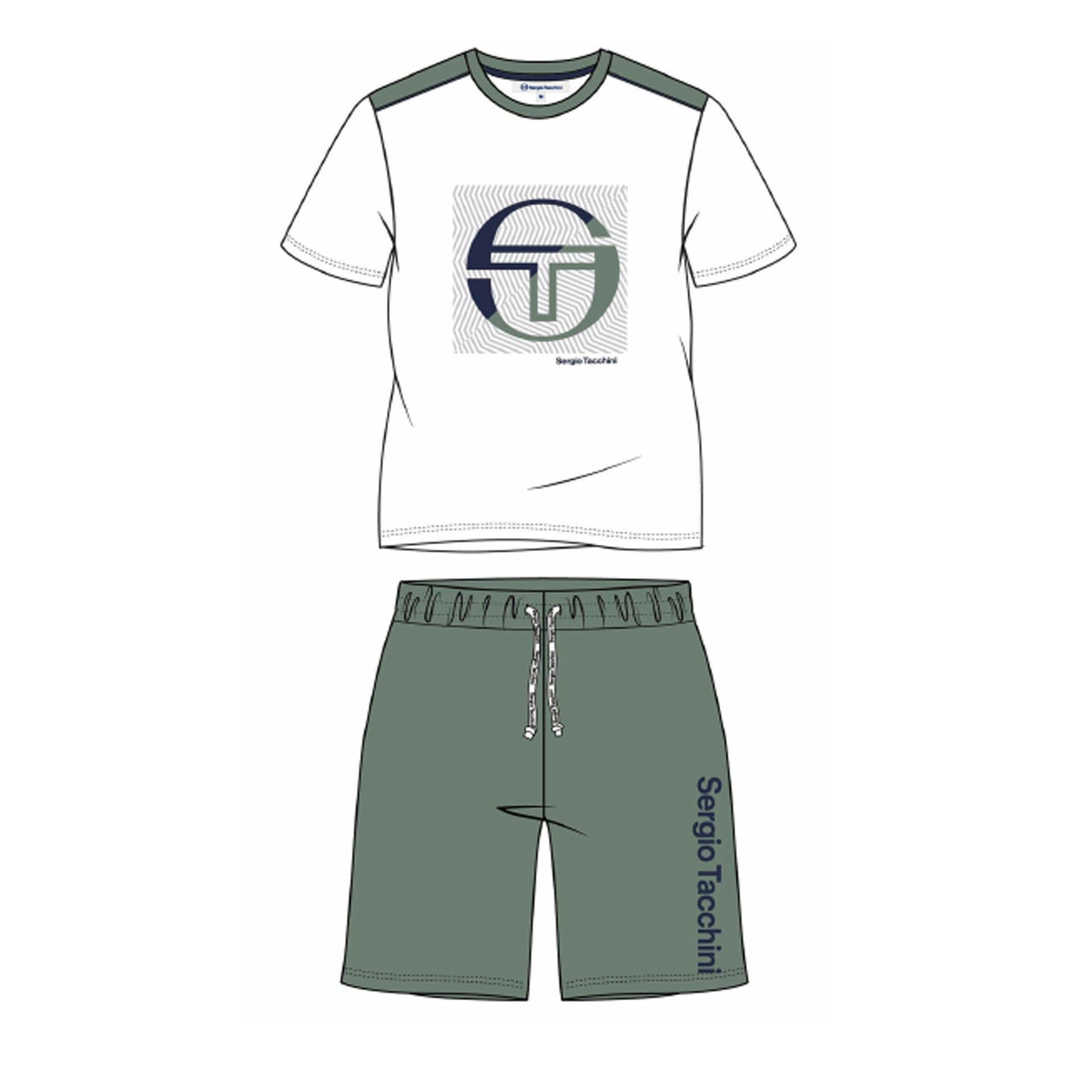 Caja De 12 Pijamas Hombre Pyjashort Tacchini 39492827