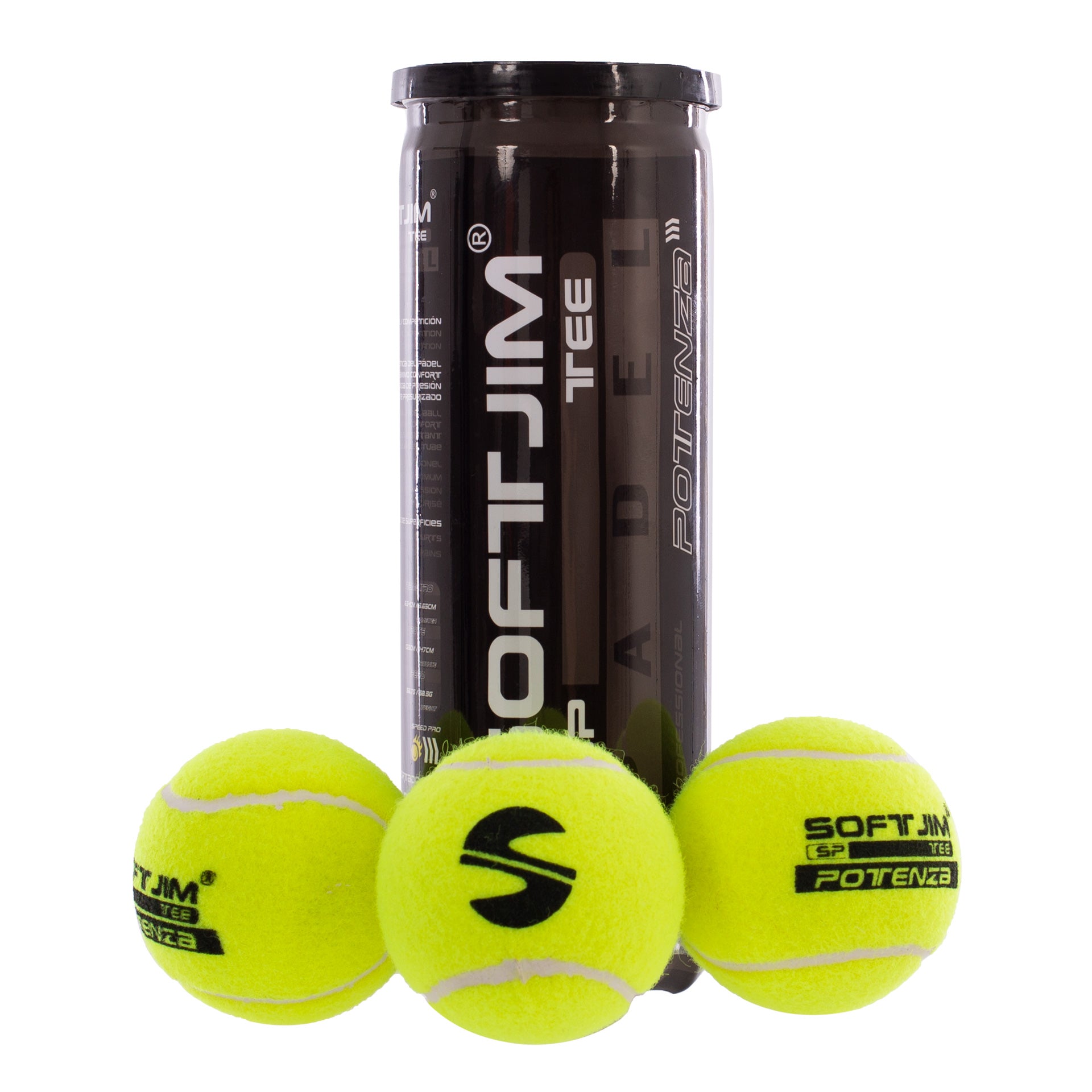 Bote 3 Pelotas Pádel Softjim Potenza