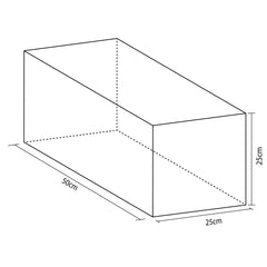 Figura Rectángulo Mediano 50X25X25Cm
