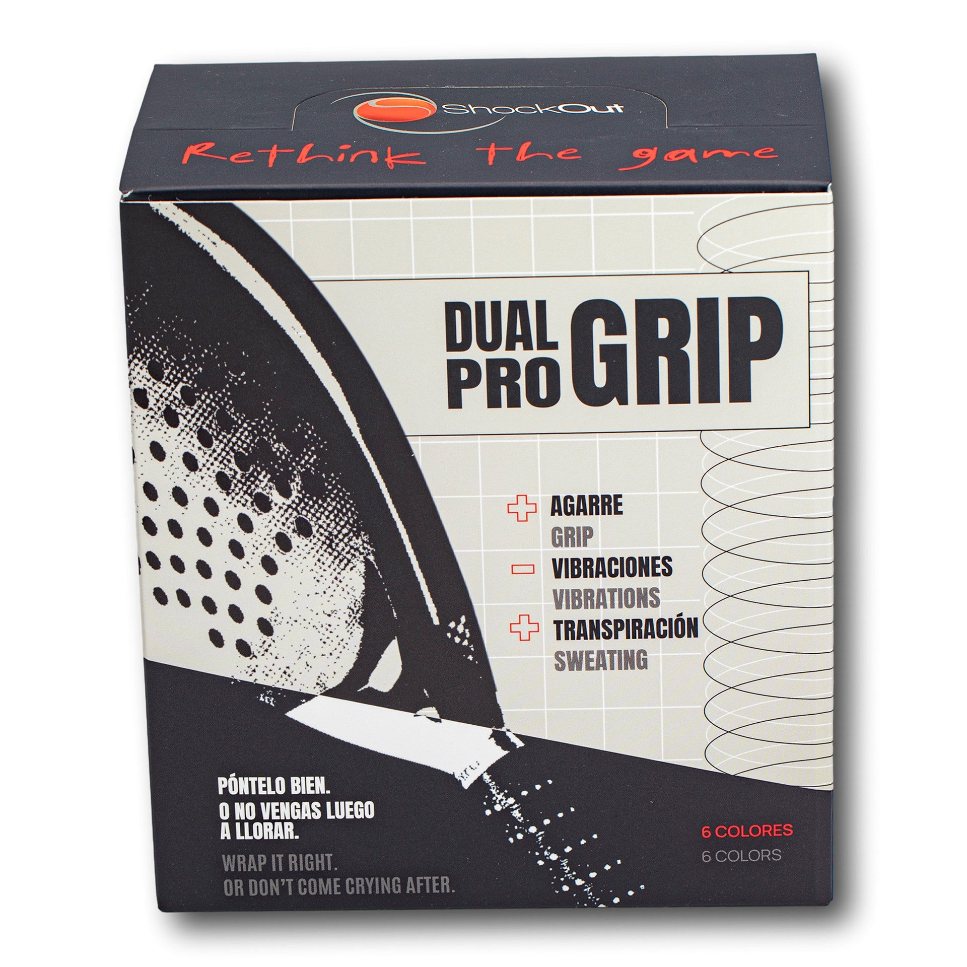 Caja Expositor Con 24 Dual Pro Grip Shockout