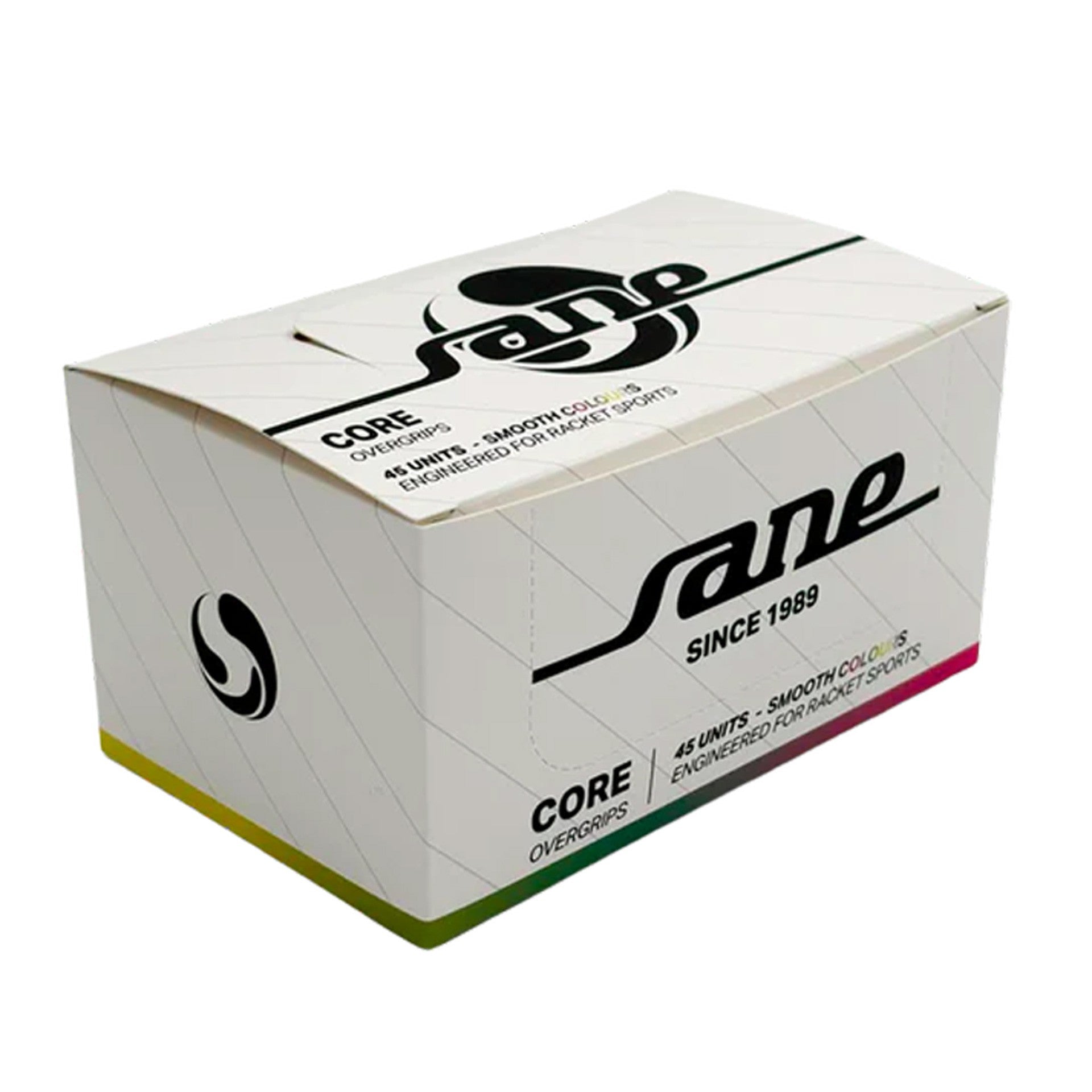 Caja De 45 Overgrips Sane Core Lisos Multicolor