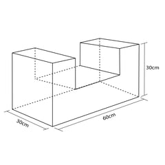 Figura Miniasiento Recto 30X60X30Cm