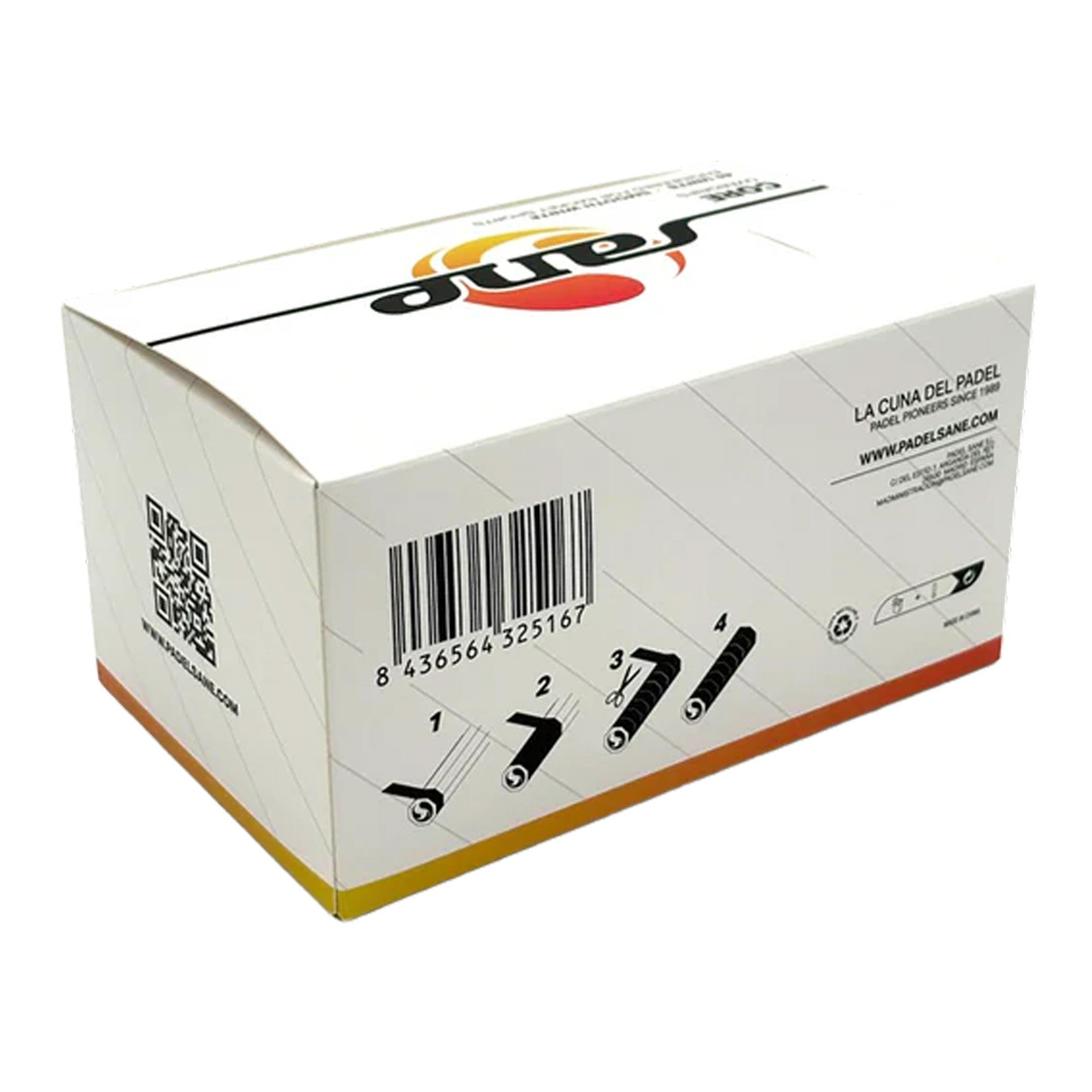 Caja De 45 Overgrips Sane Core Lisos Blancos