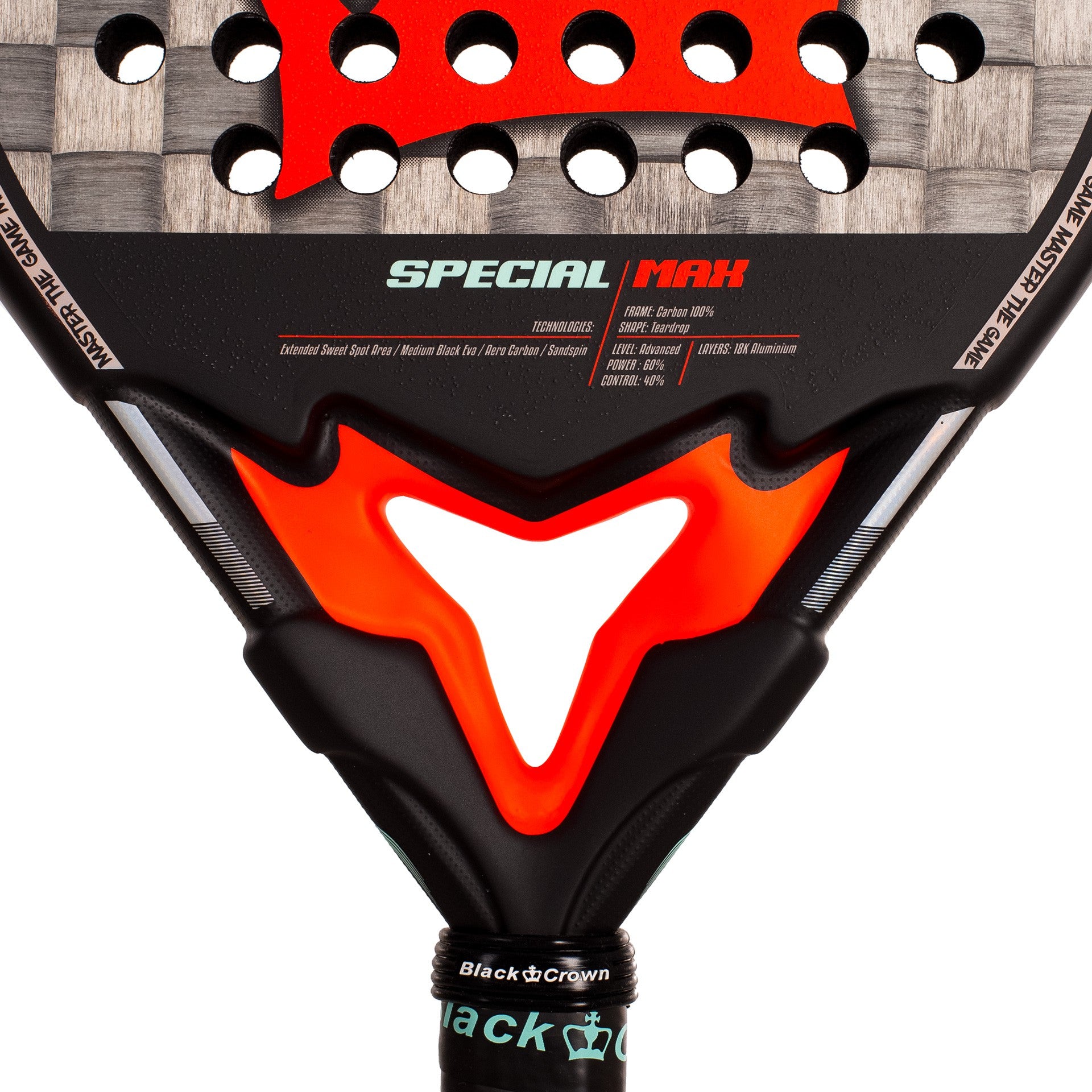 Pala De Pádel Black Crown Special Max