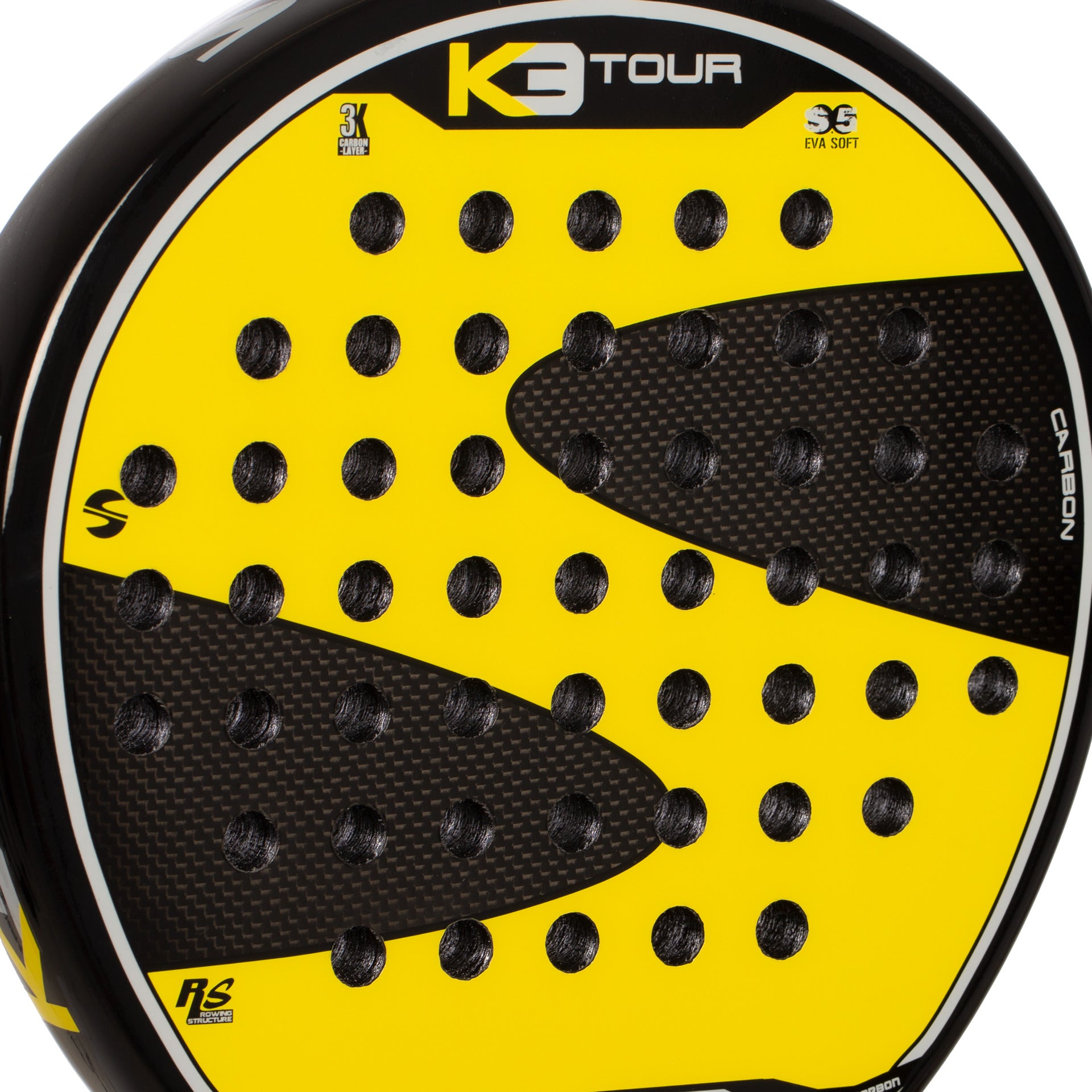 Pala Padel Softee K3 Tour 7.0 Yellow Made In Spain