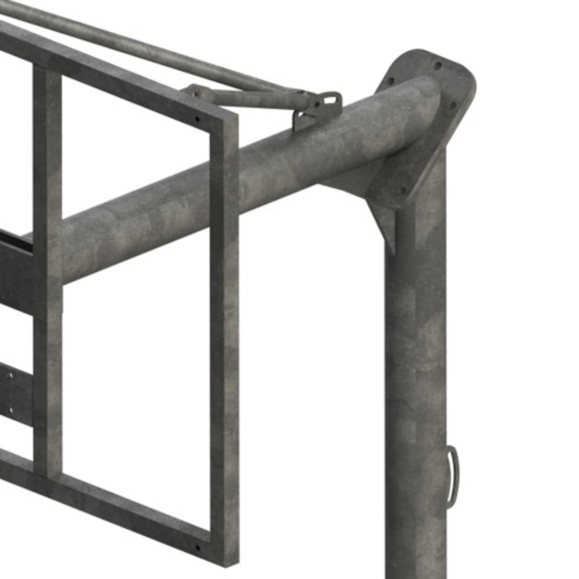 Jgo Canastas Antivandalicas Minibasket New Tubo 114 Mm Galvanizadas -Incluye Aros, Redes Y Tableros-