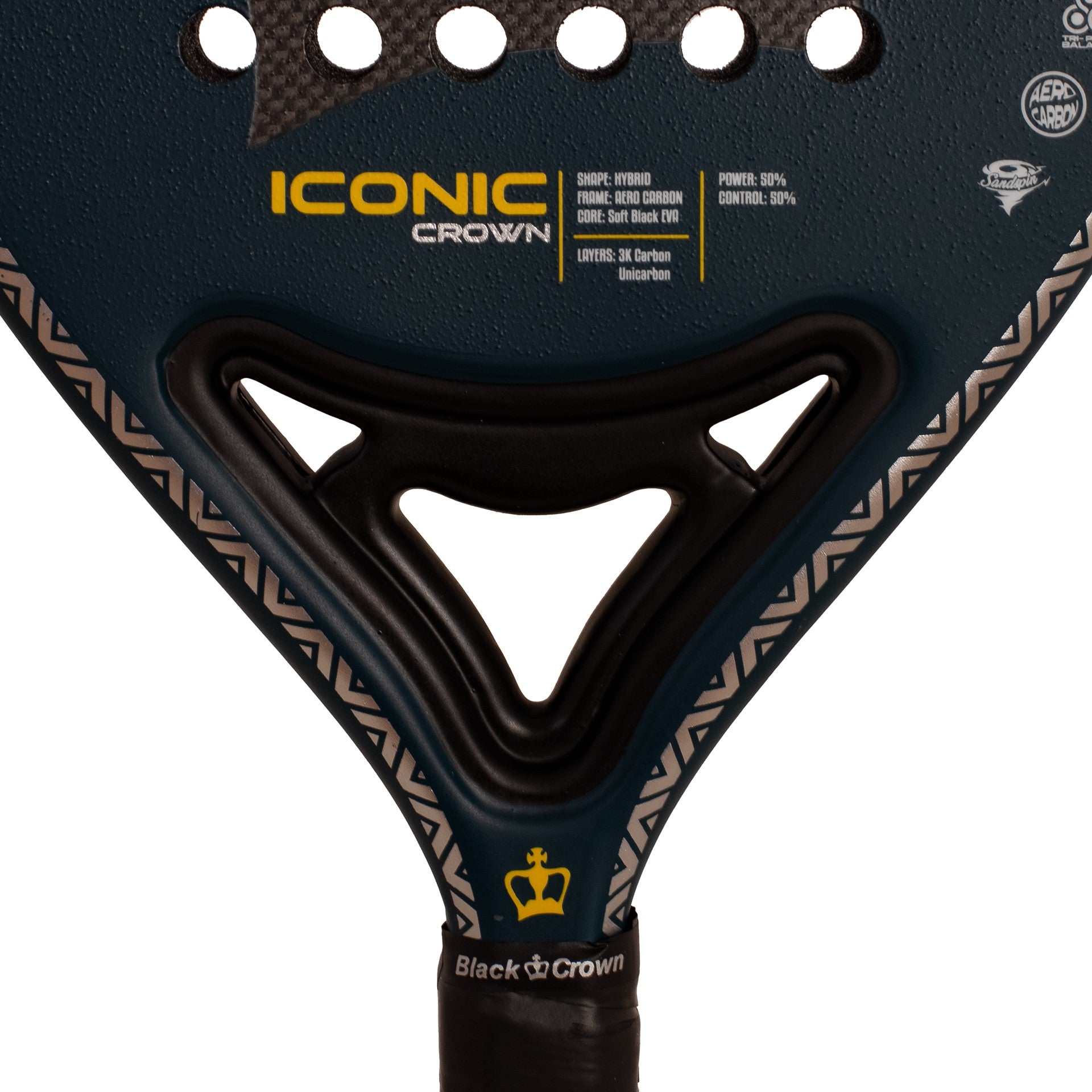Pala De Pádel Black Crown Iconic Crown