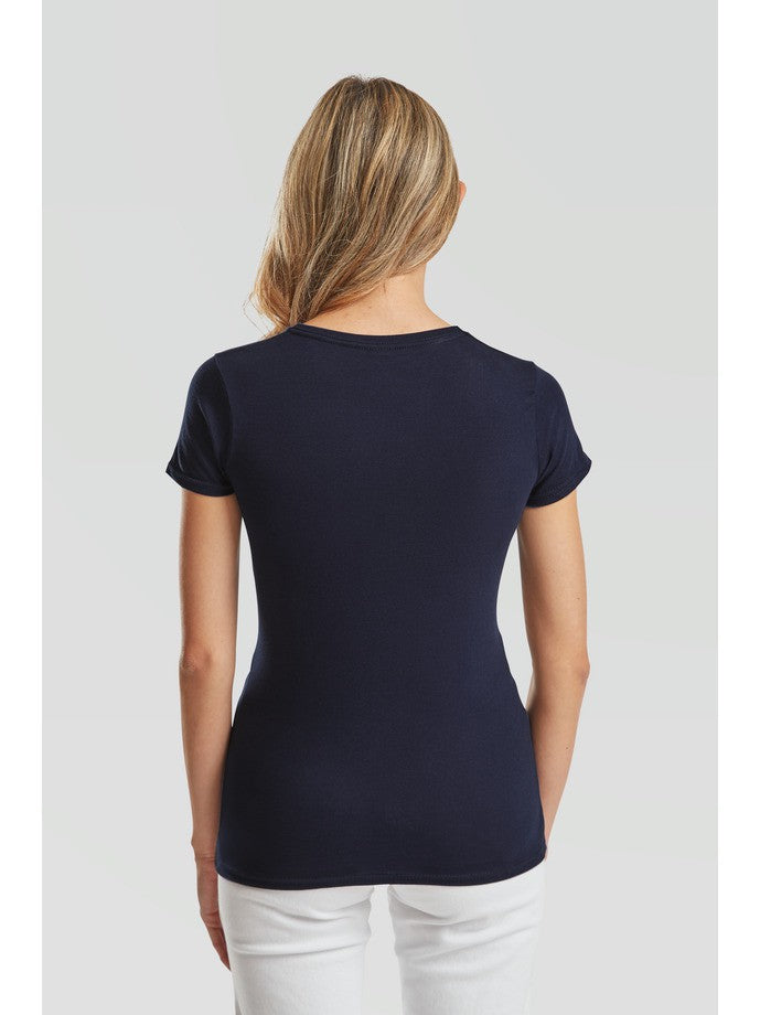 Camiseta Fruit Of The Loom Ladies Iconic 150 V-Neck T