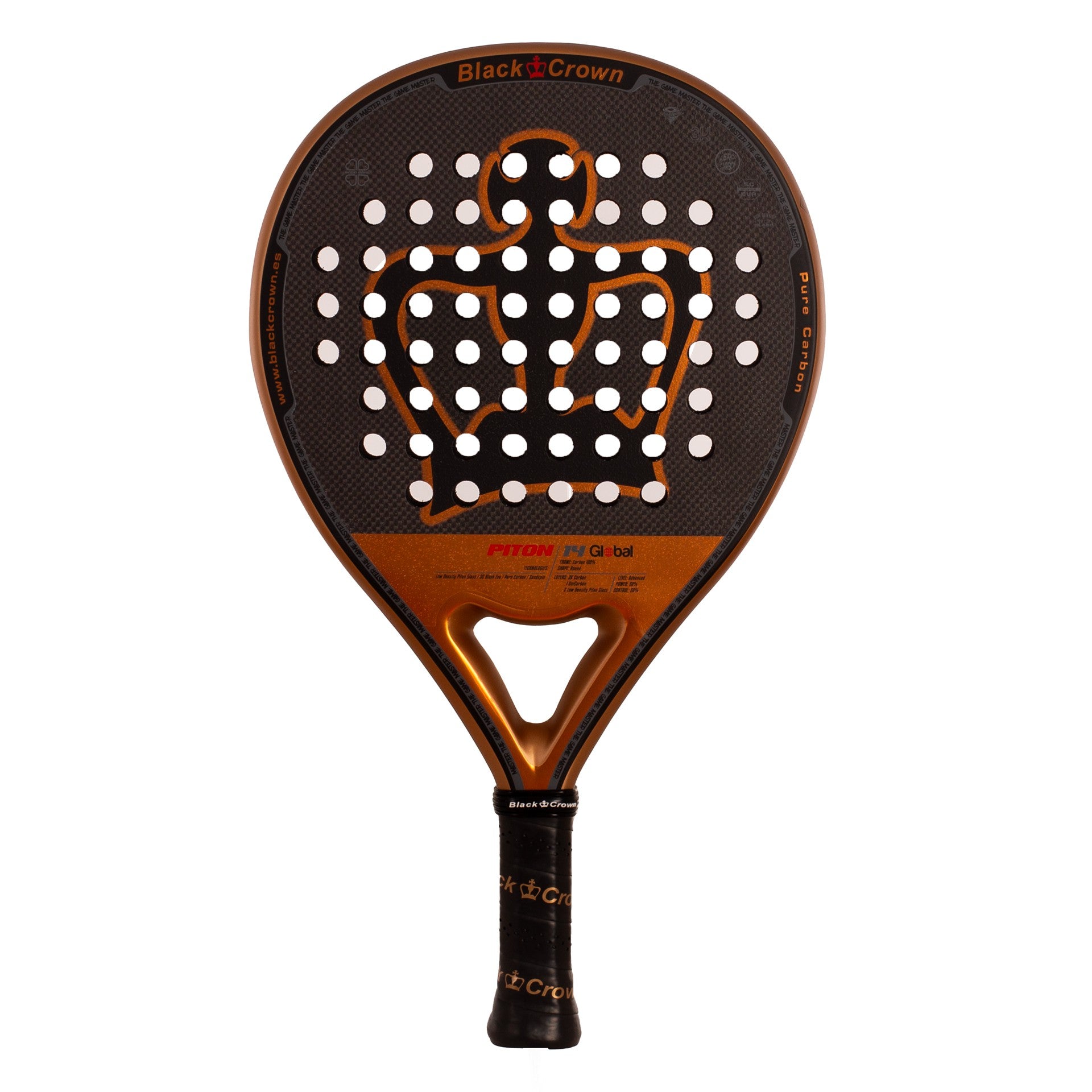 Pala De Pádel Black Crown Piton 14 Global